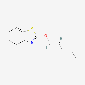 B560795 2-[(1E)-1-Penten-1-yloxy]-1,3-benzothiazole CAS No. 101383-79-3