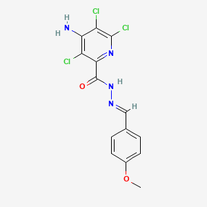 4-amino-3,5,6-trichloro-N'-(4-methoxybenzylidene)-2-pyridinecarbohydrazide