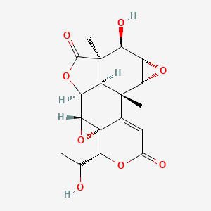 molecular formula C18H20O8 B560796 犬牧内酯 A CAS No. 19885-83-7