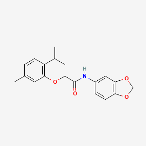 N-1,3-benzodioxol-5-yl-2-(2-isopropyl-5-methylphenoxy)acetamide