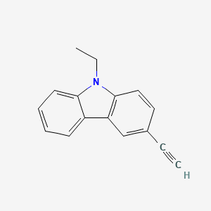 molecular formula C16H13N B560798 9-乙基-3-乙炔基-9H-咔唑 CAS No. 102792-38-1