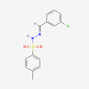 molecular formula C14H13ClN2O2S B5608035 N'-(3-氯苄叉亚甲基)-4-甲基苯磺酰肼 