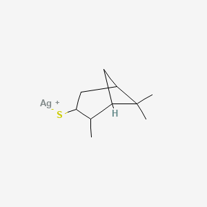 molecular formula C10H17AgS B560809 Silver(1+) 2,6,6-trimethylbicyclo[3.1.1]heptane-3-thiolate CAS No. 100335-18-0