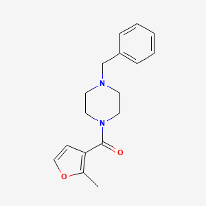 (4-BENZYLPIPERAZINO)(2-METHYL-3-FURYL)METHANONE