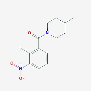 4-methyl-1-(2-methyl-3-nitrobenzoyl)piperidine