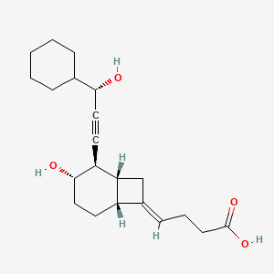 B560820 (4E)-4-[(1R,2R,3S,6R)-2-[(3S)-3-cyclohexyl-3-hydroxyprop-1-ynyl]-3-hydroxy-7-bicyclo[4.2.0]octanylidene]butanoic acid CAS No. 105880-66-8