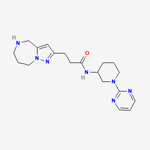 N-[1-(2-pyrimidinyl)-3-piperidinyl]-3-(5,6,7,8-tetrahydro-4H-pyrazolo[1,5-a][1,4]diazepin-2-yl)propanamide dihydrochloride