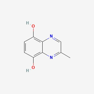 molecular formula C9H8N2O2 B560828 2-Methylquinoxaline-5,8-diol CAS No. 108128-22-9