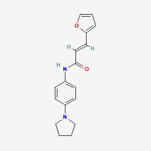 3-(2-furyl)-N-[4-(1-pyrrolidinyl)phenyl]acrylamide