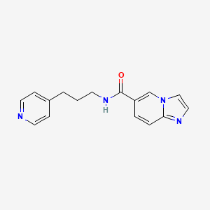 N-(3-pyridin-4-ylpropyl)imidazo[1,2-a]pyridine-6-carboxamide