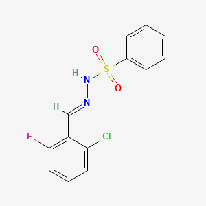 N'-(2-chloro-6-fluorobenzylidene)benzenesulfonohydrazide