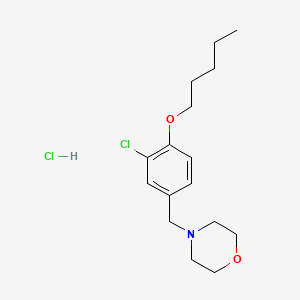 4-[3-chloro-4-(pentyloxy)benzyl]morpholine hydrochloride