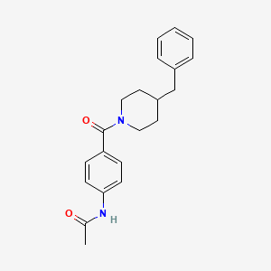 N-{4-[(4-benzyl-1-piperidinyl)carbonyl]phenyl}acetamide