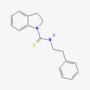 N-(2-phenylethyl)-1-indolinecarbothioamide