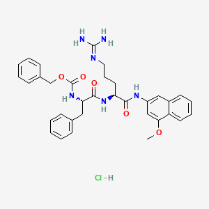 molecular formula C34H39ClN6O5 B560844 z-Phe-arg-4m-betana hcl CAS No. 100900-17-2