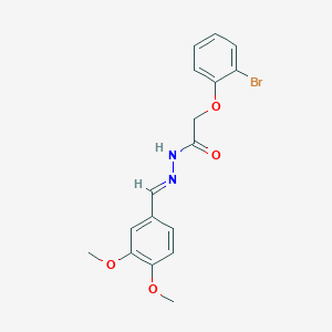 2-(2-bromophenoxy)-N'-(3,4-dimethoxybenzylidene)acetohydrazide