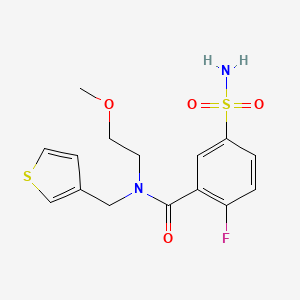 5-(aminosulfonyl)-2-fluoro-N-(2-methoxyethyl)-N-(3-thienylmethyl)benzamide