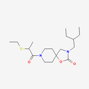 3-(2-ethylbutyl)-8-[2-(ethylthio)propanoyl]-1-oxa-3,8-diazaspiro[4.5]decan-2-one