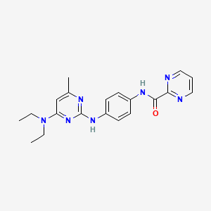 N-(4-{[4-(diethylamino)-6-methyl-2-pyrimidinyl]amino}phenyl)-2-pyrimidinecarboxamide