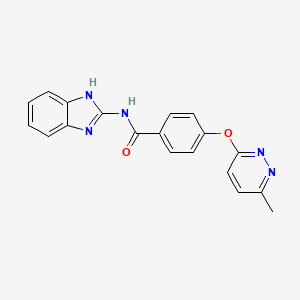 N-1H-benzimidazol-2-yl-4-[(6-methyl-3-pyridazinyl)oxy]benzamide