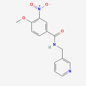 molecular formula C14H13N3O4 B5608509 4-methoxy-3-nitro-N-(3-pyridinylmethyl)benzamide 