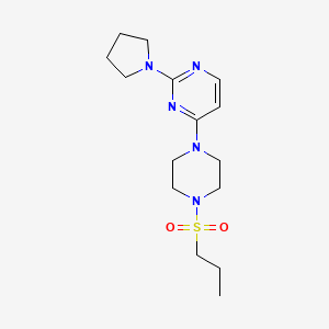 4-[4-(propylsulfonyl)-1-piperazinyl]-2-(1-pyrrolidinyl)pyrimidine