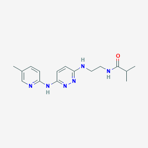 2-methyl-N-[2-({6-[(5-methyl-2-pyridinyl)amino]-3-pyridazinyl}amino)ethyl]propanamide