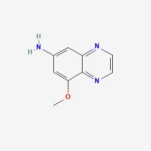 molecular formula C9H9N3O B560858 8-Methoxyquinoxalin-6-amine CAS No. 103755-50-6