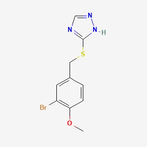 3-[(3-bromo-4-methoxybenzyl)thio]-4H-1,2,4-triazole