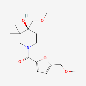 (4S*)-4-(methoxymethyl)-1-[5-(methoxymethyl)-2-furoyl]-3,3-dimethylpiperidin-4-ol