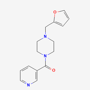 molecular formula C15H17N3O2 B5608634 1-(2-furylmethyl)-4-(3-pyridinylcarbonyl)piperazine 