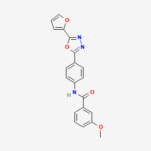 N-{4-[5-(2-furyl)-1,3,4-oxadiazol-2-yl]phenyl}-3-methoxybenzamide