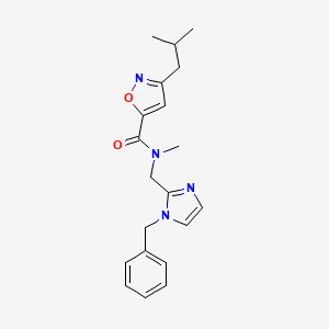 N-[(1-benzyl-1H-imidazol-2-yl)methyl]-3-isobutyl-N-methyl-5-isoxazolecarboxamide