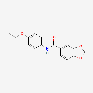 N-(4-ethoxyphenyl)-1,3-benzodioxole-5-carboxamide