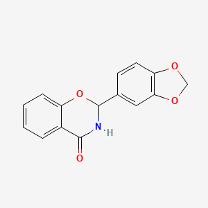 2-(1,3-benzodioxol-5-yl)-2,3-dihydro-4H-1,3-benzoxazin-4-one