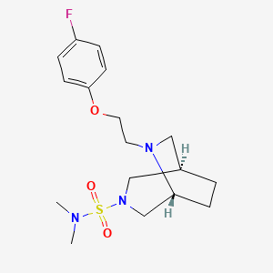 (1R*,5R*)-6-[2-(4-fluorophenoxy)ethyl]-N,N-dimethyl-3,6-diazabicyclo[3.2.2]nonane-3-sulfonamide