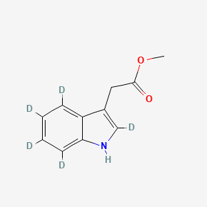 B560873 Methyl indole-2,4,5,6,7-D5-3-acetate CAS No. 102415-39-4