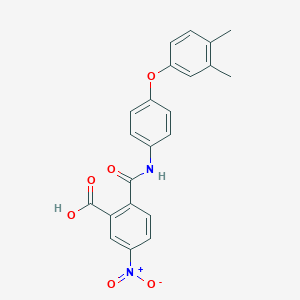 2-({[4-(3,4-dimethylphenoxy)phenyl]amino}carbonyl)-5-nitrobenzoic acid