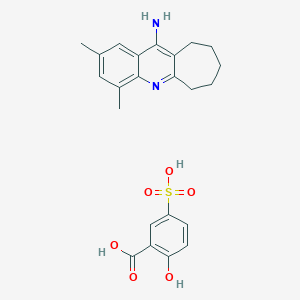 2-hydroxy-5-sulfobenzoic acid - 2,4-dimethyl-7,8,9,10-tetrahydro-6H-cyclohepta[b]quinolin-11-amine (1:1)