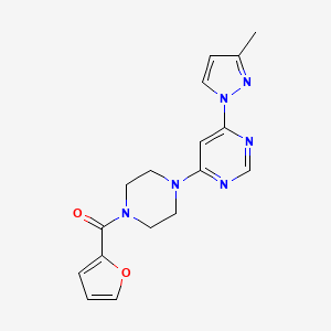 4-[4-(2-furoyl)-1-piperazinyl]-6-(3-methyl-1H-pyrazol-1-yl)pyrimidine