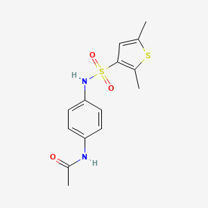 N-(4-{[(2,5-dimethyl-3-thienyl)sulfonyl]amino}phenyl)acetamide