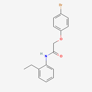 molecular formula C16H16BrNO2 B5608870 2-(4-bromophenoxy)-N-(2-ethylphenyl)acetamide 