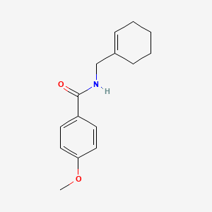 molecular formula C15H19NO2 B5608876 N-(1-cyclohexen-1-ylmethyl)-4-methoxybenzamide 