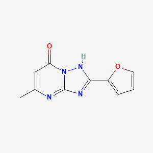 molecular formula C10H8N4O2 B5608885 2-(2-furyl)-5-methyl[1,2,4]triazolo[1,5-a]pyrimidin-7(4H)-one 