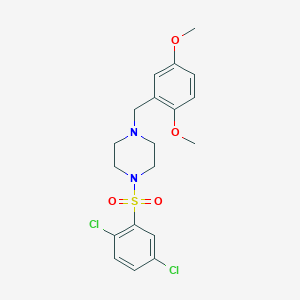 1-[(2,5-dichlorophenyl)sulfonyl]-4-(2,5-dimethoxybenzyl)piperazine