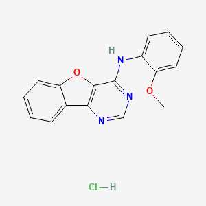 molecular formula C17H14ClN3O2 B5608903 N-(2-methoxyphenyl)[1]benzofuro[3,2-d]pyrimidin-4-amine hydrochloride 