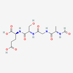 molecular formula C14H22N4O9 B560891 For-Ala-Gly-Ser-Glu-OH CAS No. 100929-80-4