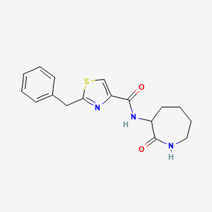 molecular formula C17H19N3O2S B5608911 2-benzyl-N-(2-oxo-3-azepanyl)-1,3-thiazole-4-carboxamide 