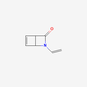 molecular formula C7H7NO B560892 2-Ethenyl-2-azabicyclo[2.2.0]hex-5-en-3-one CAS No. 100465-39-2