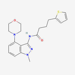 N-(1-methyl-4-morpholin-4-yl-1H-indazol-3-yl)-4-(2-thienyl)butanamide